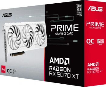 Видеокарта Asus PCI-E 5.0  PRIME-RX9070XT-O16GWHITE