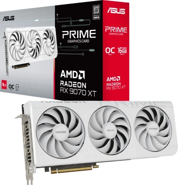 Видеокарта Asus PCI-E 5.0  PRIME-RX9070XT-O16GWHITE
