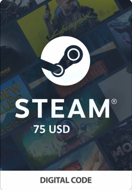 Карта оплаты пополнение игровой валюты Steam 75 USD Steam ПК