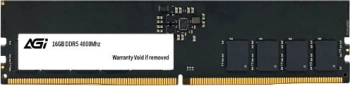 Память DDR5 16GB 4800MHz AGi AGI480016UD238-BK RTL PC5-38400 CL40 DIMM 288-pin 1.1В single rank Ret