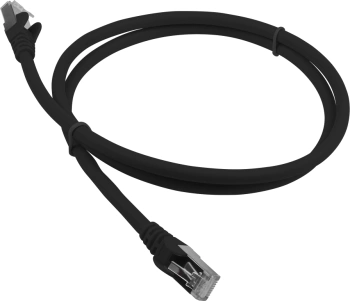 Патч-корд Lanmaster LAN-PC45/S6A-7.0-BK FTP RJ-45 вил.-вилка RJ-45 кат.6A 7м черный LSZH
