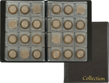 Папка с 10 прозр.вклад. Silwerhof Create ПВХ 0.25мм коричневый