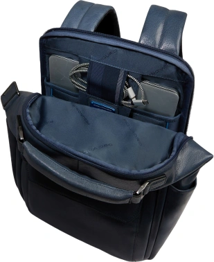 Рюкзак мужской Piquadro Solm CA7020S141/AV серо-голубой кожа