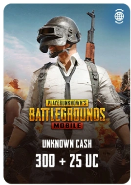 Код активации пополнение игровой валюты Pubg Mobile 300 + 25 UC KRAFTON моб.уст./ПК