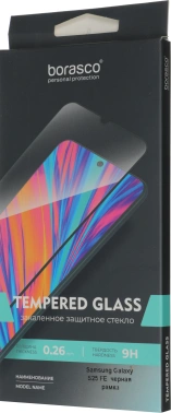 Защитное стекло для экрана BoraSCO черный для Samsung Galaxy S25 FE 2.5D антиблик. 1шт. (75699)