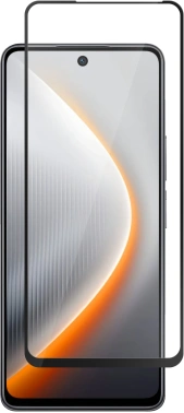 Защитное стекло для экрана BoraSCO черный для Tecno Pova 7 5G 2.5D антиблик. 1шт. (75464)