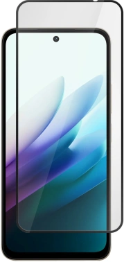 Защитное стекло для экрана BoraSCO черный для Xiaomi Redmi 15 4G 2.5D антиблик. 1шт. (75875)