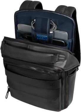Рюкзак мужской Piquadro Solm CA7021S141/N черный кожа