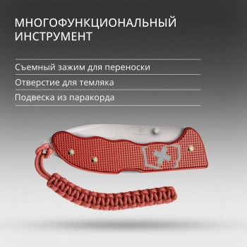 Нож перочинный Victorinox Evoke Alox LE 2025 Stone Red