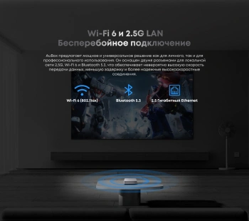 ПК Мини Chuwi AuBox Ryzen 7 8745HS (3.8) 16Gb SSD512Gb 780M Windows 11 Pro 2x2.5GbitEth WiFi BT 120W серебристый/черный