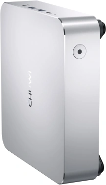 ПК Мини Chuwi AuBox Ryzen 7 8745HS (3.8) 32Gb SSD1Tb 780M Windows 11 Pro 2x2.5GbitEth WiFi BT 120W серебристый/черный