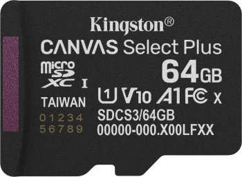 Флеш карта microSDXC 64GB Kingston  SDCS3/64GBSP