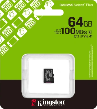 Флеш карта microSDXC 64GB Kingston  SDCS3/64GBSP