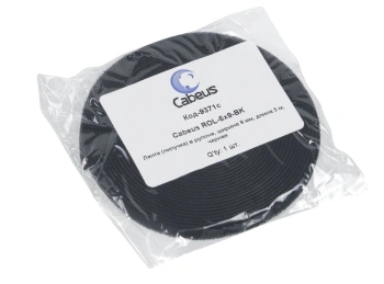 Хомут-липучка Cabeus  ROL-5X9-BK