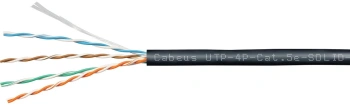 Кабель информационный Cabeus UTP-4P-Cat.5e-SOLID-OUT-LSZH-UV