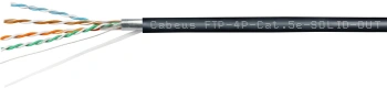 Кабель информационный Cabeus FTP-4P-Cat.5e-SOLID-OUT-LSZH-UV