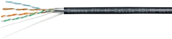 Кабель информационный Cabeus FTP-4P-Cat.5e-SOLID-OUT-PE-UV