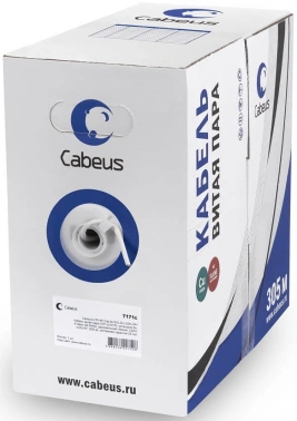 Кабель информационный Cabeus UTP-4P-Cat.5e-SOLID-GY