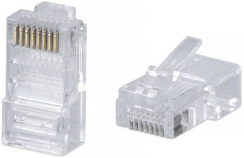 Коннектор Cabeus (8P8C) кат.5E RJ45 прозрачный