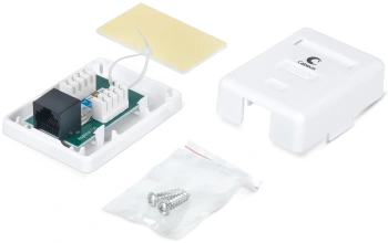 Розетка Cabeus WS-8P8C-CAT.5E-1 комп.Dual IDC кат.5E UTP бел.