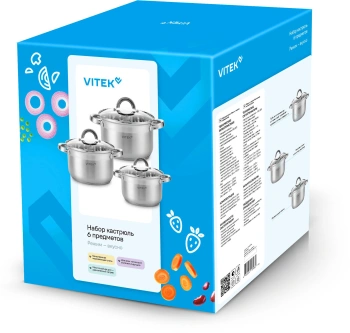 Набор кастрюль Vitek Режим Вкусно VT-SS2196