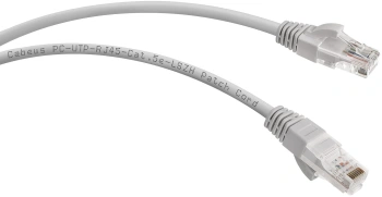 Патч-корд Cabeus PC-UTP-RJ45-CAT.5E-3M-LSZH U/UTP RJ-45 вил.-вилка RJ-45 кат.5E 3м серый LSZH