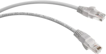 Патч-корд Cabeus PC-UTP-RJ45-CAT.5E-15M-LSZH U/UTP RJ-45 вил.-вилка RJ-45 кат.5E 15м серый LSZH