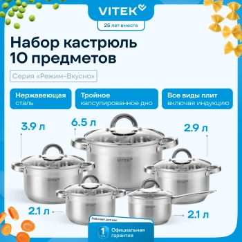 Набор посуды Vitek Режим Вкусно VT-SS2190