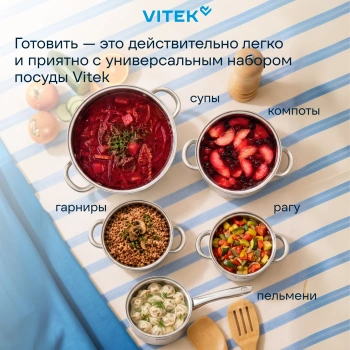 Набор посуды Vitek Режим Вкусно VT-SS2190