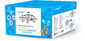 Набор посуды Vitek Секретный ингредиент VT-SS1408