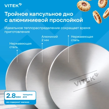 Чайник металлический Vitek Вдохновение VT-WK1520