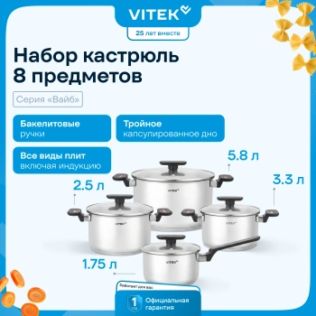 Набор посуды Vitek Вайб VT-SS1268