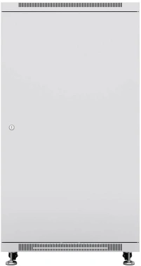 Шкаф коммутационный Cabeus (SH-05C-12U60/60) напольный 12U 600x600мм пер.дв.стекл металл 800кг серый 500мм 730мм IP20 сталь