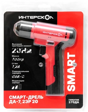 Дрель-шуруповерт Интерскол ДА-7,2ЭР 20
