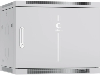 Шкаф коммутационный Cabeus (SH-05F-9U60/60M) настенный 9U 600x600мм пер.дв.металл 60кг серый 540мм 22.5кг 501мм IP20 сталь