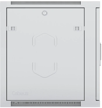 Шкаф коммутационный Cabeus (SH-05F-9U60/35) настенный 9U 600x350мм пер.дв.стекл 60кг серый 290мм 17кг 501мм IP20 сталь