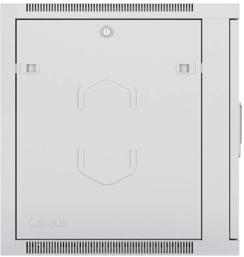 Шкаф коммутационный Cabeus (SH-05F-6U60/45) настенный 6U 600x450мм пер.дв.стекл 60кг серый 390мм 16кг 368мм IP20 сталь