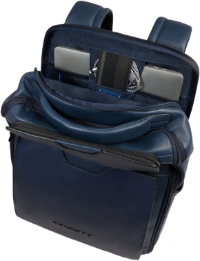Рюкзак мужской Piquadro Ael CA6923S142/BLU синий кожа/микроф.