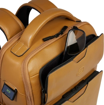 Рюкзак мужской Piquadro Ael CA6923S142/G охра кожа/микроф.