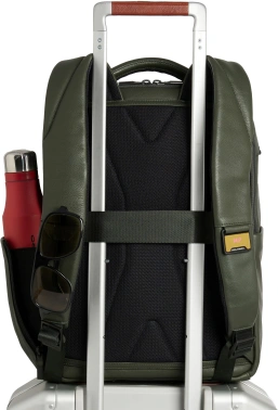 Рюкзак мужской Piquadro Ael CA6923S142/VE зеленый тимьяновый кожа/микроф.