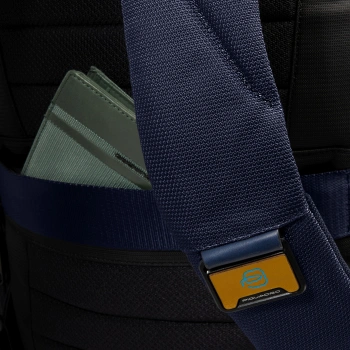 Рюкзак мужской Piquadro Lyss CA6928S143BM/BLU синий полиуретан/полиэстер/натур.кожа