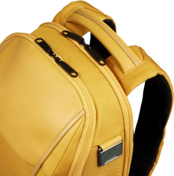 Рюкзак мужской Piquadro Lyss CA6928S143BM/G желтый полиуретан/полиэстер/натур.кожа