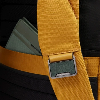 Рюкзак мужской Piquadro Lyss CA6928S143BM/G желтый полиуретан/полиэстер/натур.кожа