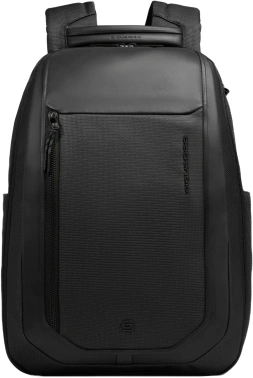 Рюкзак мужской Piquadro Lyss CA6928S143BM/N черный полиуретан/полиэстер/натур.кожа