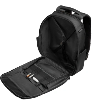 Рюкзак мужской Piquadro Lyss CA6928S143BM/N черный полиуретан/полиэстер/натур.кожа