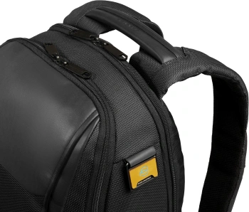Рюкзак мужской Piquadro Lyss CA6928S143BM/N черный полиуретан/полиэстер/натур.кожа