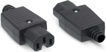 Вилка Cabeus IEC-320-C13 черный