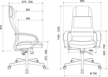 Кресло эргономичное Бюрократ  CH-NOVA LUX