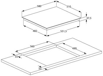 Варочная поверхность Beko HIC64400E