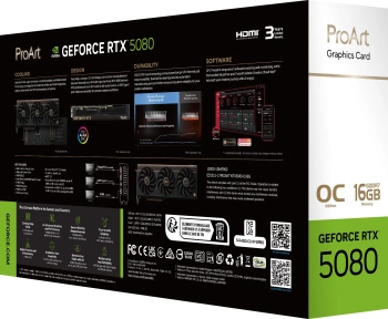Видеокарта Asus PCI-E 5.0  PROART-RTX5080-O16G